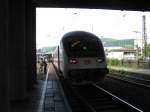 IC-Steuerwagen Ein IC2296 von Salzburg Hbf nach Frankfurt(Main)Hbf.Am 23.07.08 beim Halt in Weinheim.