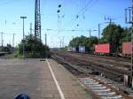 ITL Eisenbahngesellschaft mbH Re 481 002-4 der Firma ITL mit einem Containerzug auf dem Weg in den G�terbahnhof Hamm(Westf.)
Aufgenommen am 24.07.2008