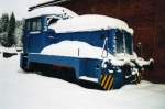 Eine V15 im Winter 2006 im Bf Sch�nheide-S�d  ...