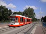 halle MGT6D 637 als Linie 4 am Gimritzer Damm. 23.07.2008