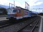 SOB Re 446 017 Werbelok Tesa am 25.07.08 mit den ...
