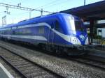 sargans Der 3-Teilige Israelische Testzug ist nach einer Woche wieder zur�ck ins Rhiental gekommen. Jedoch nicht, wie bei den 2-W�chigen Teste Sargans-Landquart mt einem Dispolok Taurus ES 64, sondern diesmal mit einer Re 446 der SOB. Am 25.07.08 in Sargans