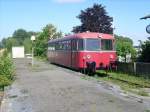 Ein alter VT 98 steht im ehemaligen Bahnhof Borgholz.  ...