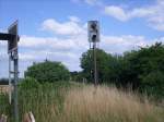 Ein altes B�-Signal am ehemaligen Hltepunkt Natzungen.  ...