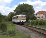 VT27 der SWEG, Neckarbischofsheim ...  Christian K�hn 25.07.2008