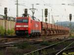 152 007-1 mit Sch�ttgutkippwagen. ...  Robert Viktor 25.07.2008