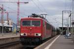 155 077-1 mit PKP-Cargo Zug in Frankfurt am Main S�d ...