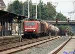 189 018-5 mit gem. Gz durchf�hrt Solingen Hbf. 26.07.2008.  ...
