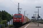 185 237-5 mit Containerzug ...  Gilbert Coletti 28.07.2008