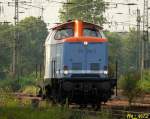Portrait von 212 256-2 der Nordbayrischen Eisenbahn. Witten, 29.07.2008.  ...