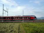 SOB Flirt RABe 526 bei Freienbach am 20.06.2008  ...