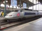 TGV in grauer Lackierung. Paris 14.7.08  ...