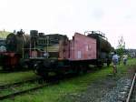 Ein zum Sprengwagen umgebauter ehem. Preu�ischer Tender beim Heitzhausfest 2005 ...