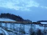 50 3648 �berquert in der Abend�mmerung des 22.03.08 das Markersbacher ...