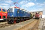E18 048 und V100 1365 am 31.05.08 im Wagenwerk M�nchen-Pasing ...