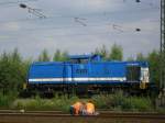 Spitzke Logistik V-100-SP-009 und 2 Techniker die eine Signalst�rung beheben.(01.08.2008) ...