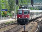 SBB - Re 4/4 11221 mit Schnellzug unterwegs nach Basel ...