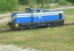 Lok Nummer 1 der Magdeburger Hafenbahn in Magdeburg-Eichenweiler am 04.08.08 ...