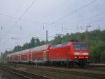 BR 146 mit Zugen 146 011-2 mit RE1 Aachen - Hamm Westf. kurz vor Bochum Hbf.(05.08.2008)
