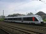 Abellio Rail NRW ABELLIO Lint,als RB 46 (Nokiabahn)wurde wegen einer Streckensperrung zwischen Bochum Hbf. und Wanne Eickel,(Oberleitungsst�rung)von Gelsenkirchen nach Herne Bahnhof umgeleitet.Richtung Bochum Hbf. ging es ab Herne mit der U35 weiter.(05.08.2008) 