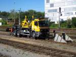 Zweiwegefahrzeuge 'Balfour Beatty' abgestellt in Konstanz. (6. August)