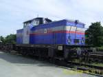 rent-a-rail-eisenbahn-service-ag-rar Nun sind es schon 3.  3 verschiedene Bauzugloks zeigten sich in letzter Zeit in Kirchheim/Teck. Am 6.8.2008 war es V 655.03 von TX Logistik.