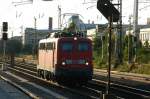 BR 115 115 152 am Abend des 21.06.08 mit Gegenlicht am Heimeranplatz