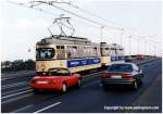 bonn SWB TW 206 auf der Kennedybr�cke Fahrt Richtung Dottendorf - 1992