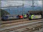 Das BLS-Depot in Spiez, aufgenommen am 27.07.2008. In dieser �bersicht ...