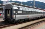 Am Ende eines �BB-EuroCity nach Basel hing dieser 1. Klasse ...