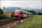 Ein 4024er f�hrt als RB 5125 nach Telfs-Pfaffenhofen. (04.07.2008)
  ...