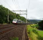ETR 470 im neuen Design auf dem Weg von Basel ...
