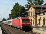 101 086 schiebt den IC 2372 Karlsruhe - Stralsund; Bad ...