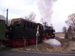 50 3648 des SEM verlässt den Bahnhof Waltersdorf in Richtung ... 50 3648 des SEM verlässt den Bahnhof Waltersdorf in Richtung ...