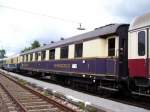 Der Speisewagen 20508 des Rheingold Sonderzuges am 23.06.07 im Bahnhof ...