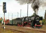 G�terzug mit BR 52 zum Abschlu� der Lokparade in Berlin-Sch�neweide, ...
