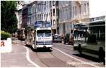 SWB TW 240 D�WAG 6-Achser in der Thomas-Mann-Stra�e 1991
Linie 62 ...