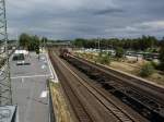 2x 212er der EVB mit leeren Containerzug Richtung Maschen. Aufgenommen ...