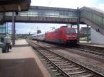 Lok 101-017-2 f�hrt mit ihrem IC am 08.08.08 in den ...