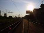 Der 2 Bahnsteig des Bahnhofs Rudziniec im August 2008.  ...