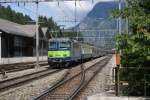 Re 420 512-6 schiebt den RE 3270 von Kandersteg Richtung ... Re 420 512-6 schiebt den RE 3270 von Kandersteg Richtung ...