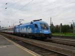 1016 023-2 Kyoto Express bei der Einfahrt in Zeltweg mit ...
