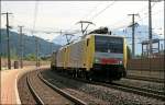 E189 908RT und eine Schwesterlok bringen einen KLV-Zug zum Brenner ... E189 908RT und eine Schwesterlok bringen einen KLV-Zug zum Brenner ...