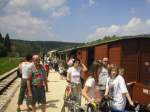 H�rtsfeldbahn Neresheim: Am 20. Mai 2004 herrscht reger Betrieb im ...