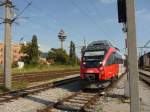 Am 14. August 2008 gegen 16:15 Uhr fuhr der Triebwagen ...