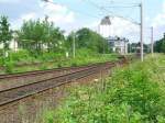 Blick in den Reinfelder Bf Richtung Lübeck. Das Silo im ... Blick in den Reinfelder Bf Richtung Lübeck. Das Silo im ...