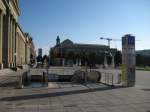 Der Eingang zur Stadtbahnhaltestelle Schlossplatz. Jetzt ist es hier ruhig. ...