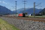 Re 460 086-2 braust ...  Sandro Gadola 25.08.2008