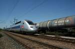 SNCF TGV 4412 am 12.5.2008 in Kehl-Kork.  ...