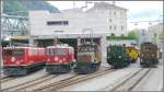 Ge 6/6 II 702 Curia , Ge 4/4 I 601 Albula , ...